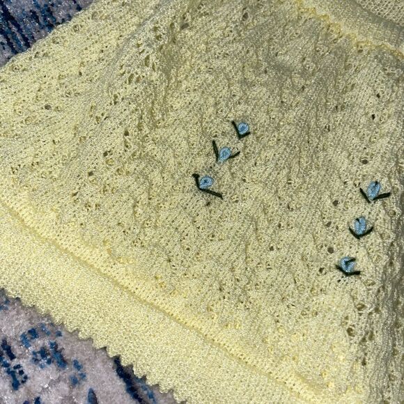 🚨 3 for $25 - VINTAGE Handmade Knit Baby Dress - Picture 3 of 14